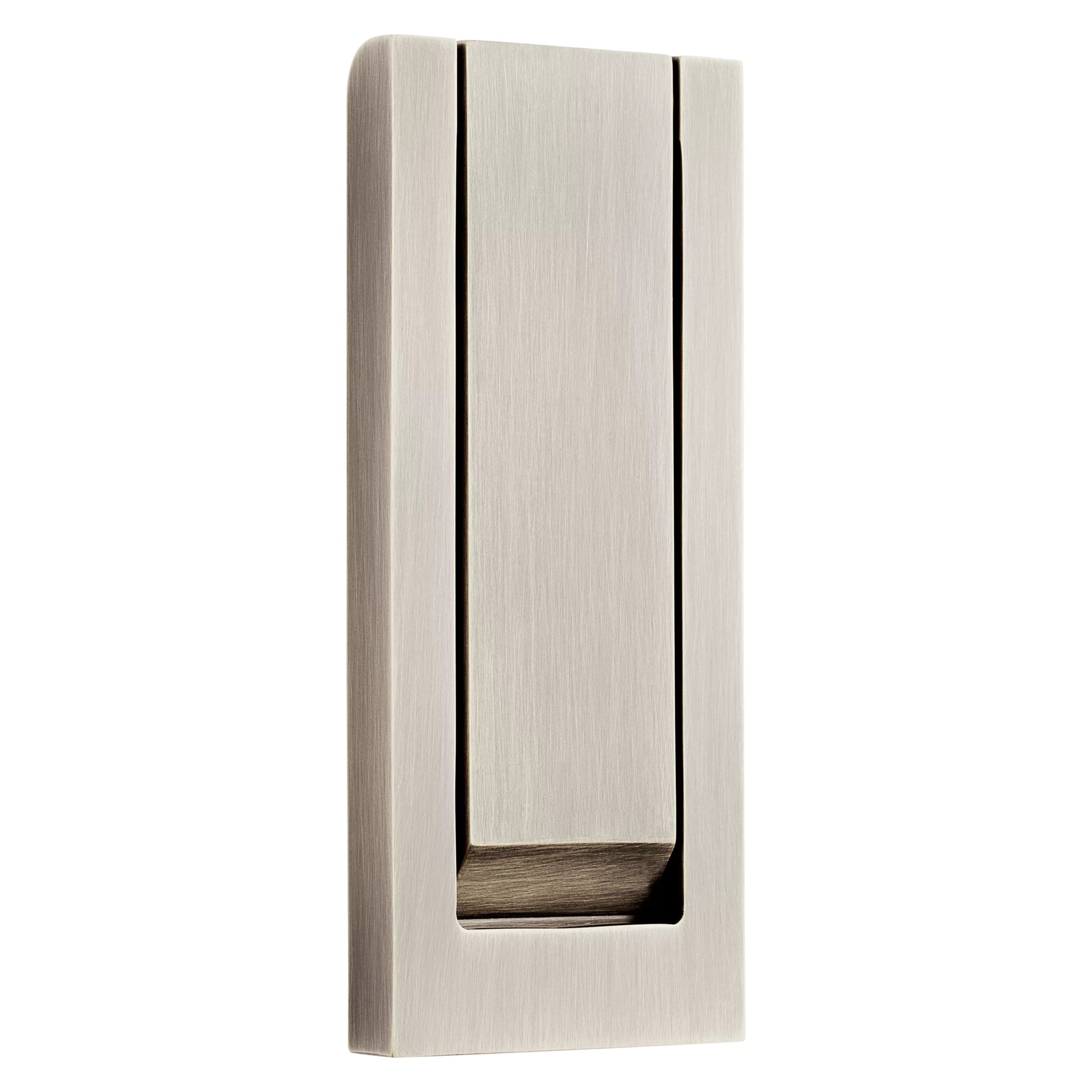 Aldaba de puerta Baldwin 0184 Modern en Lifetime Satin Nickel