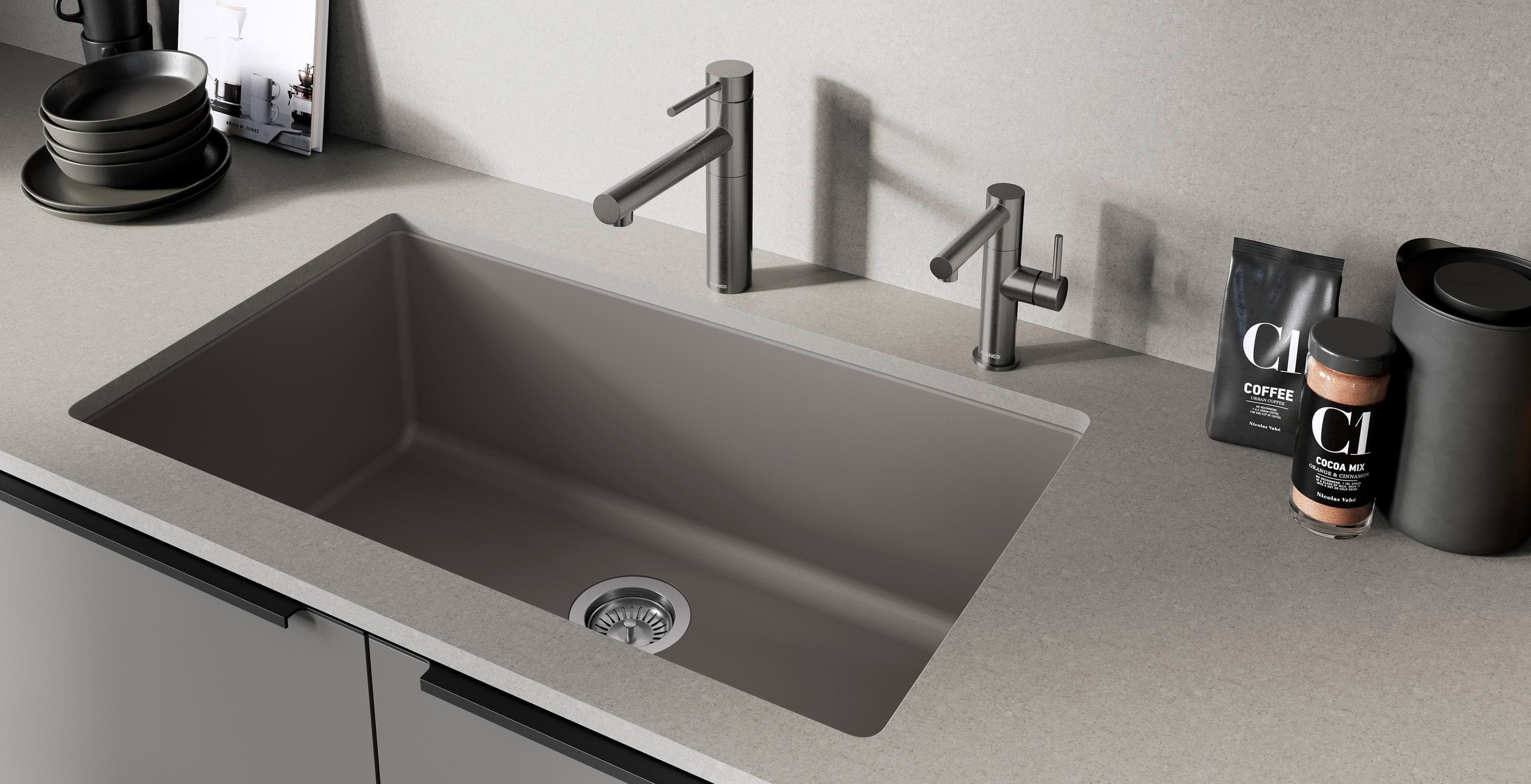Llave de cocina BLANCO ALTA II instalada en cocina