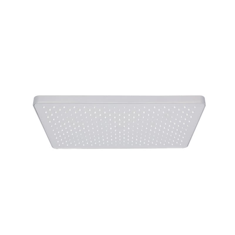 Regadera de plato rectangular URREA 2267 de 36 cm en acabado cromo