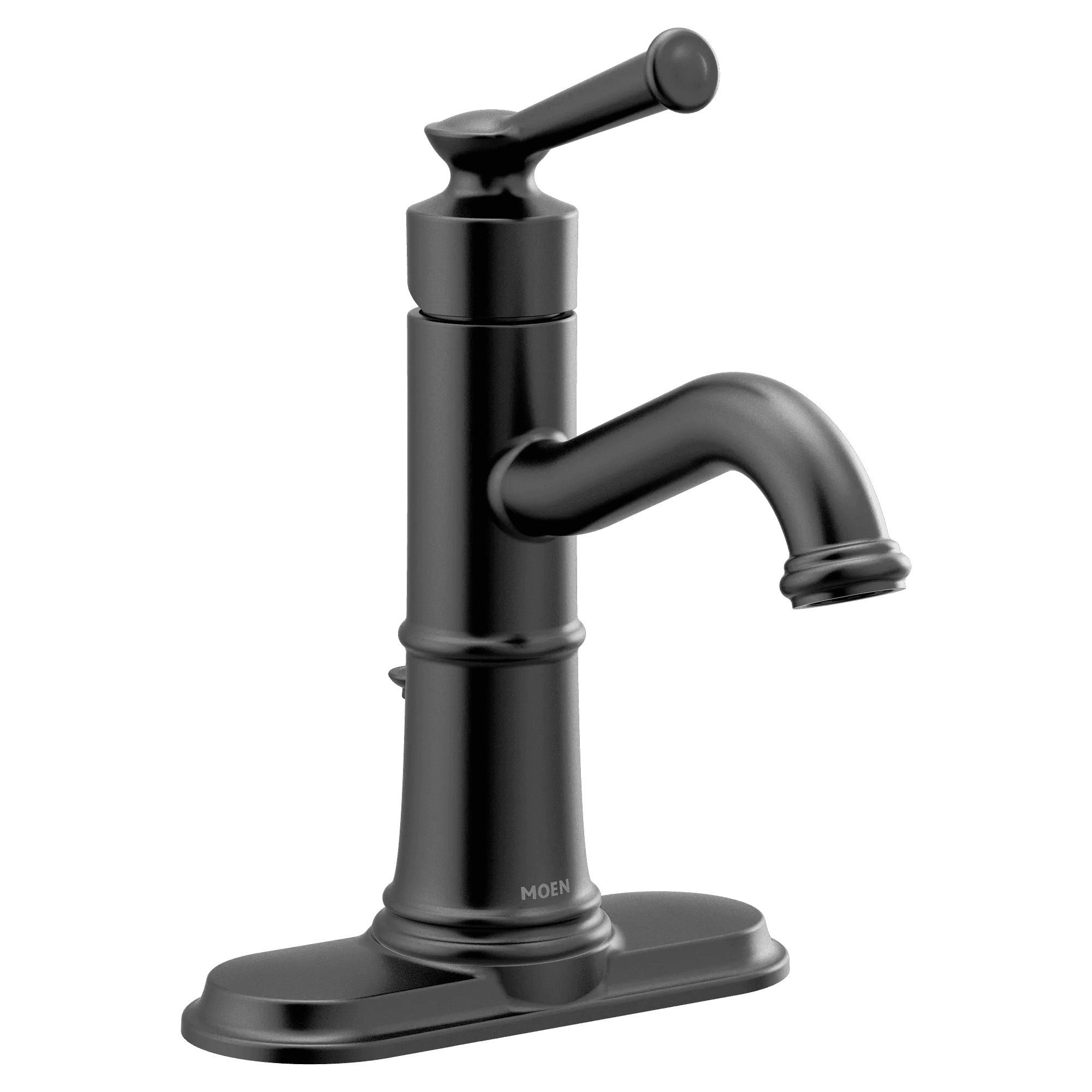 Llave de lavabo Moen Belfield 6402 en acabado negro mate