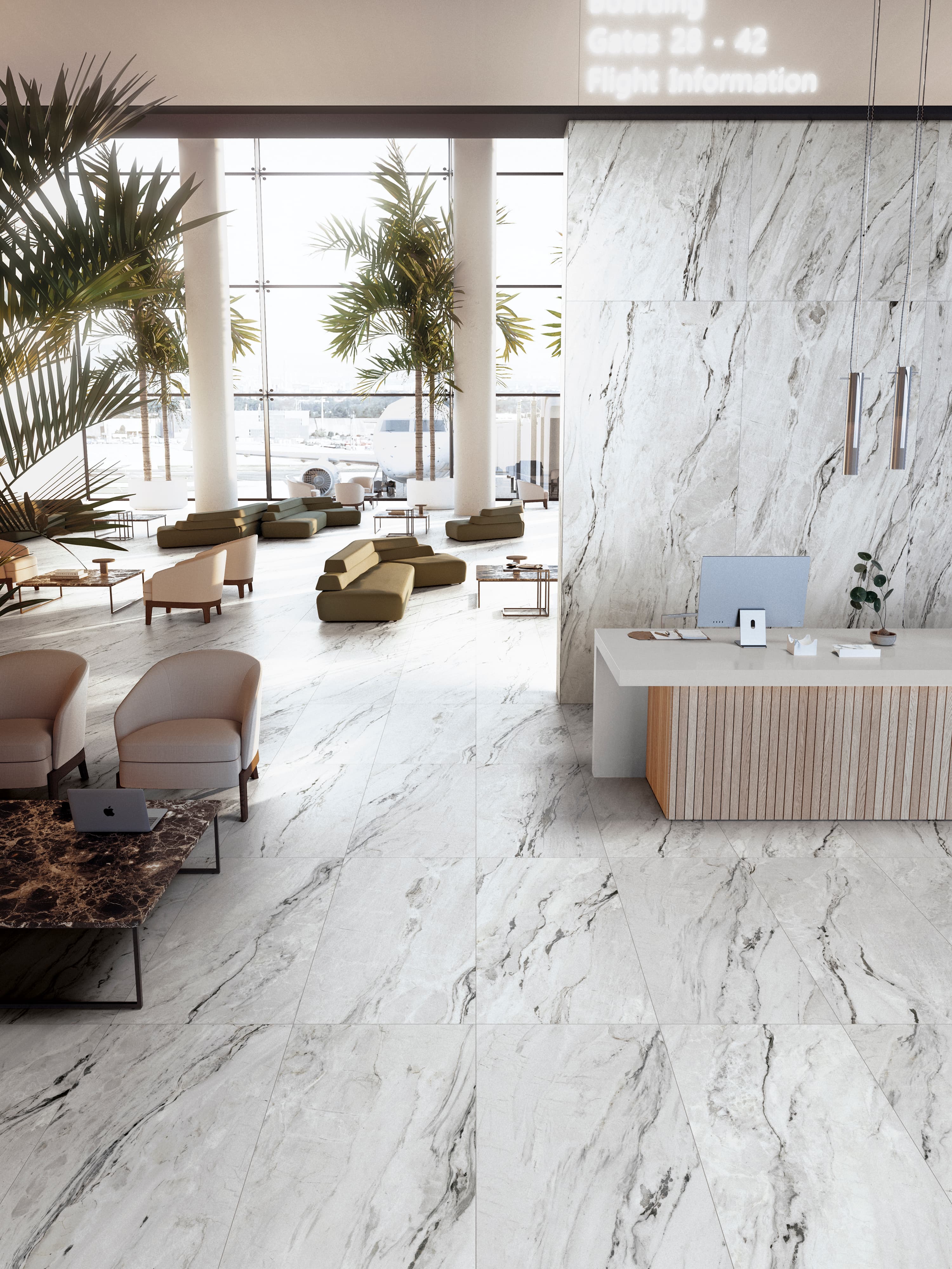 Porcelanatto CCU Prestigio Opera en ambiente interior