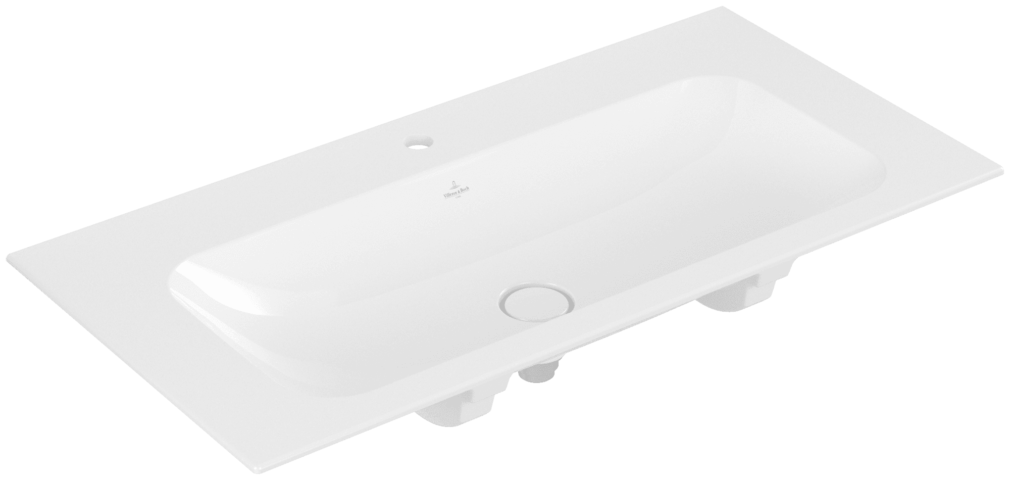 Vista superior del lavabo Villeroy & Boch Finion