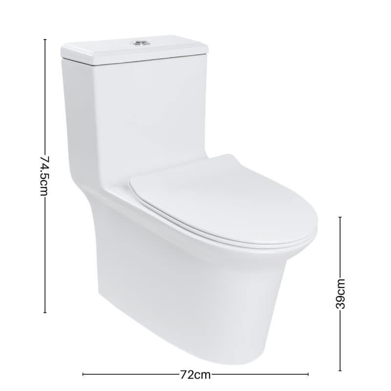 Sanitario one piece URREA Quadro II TZ2051A021 vista de detalle