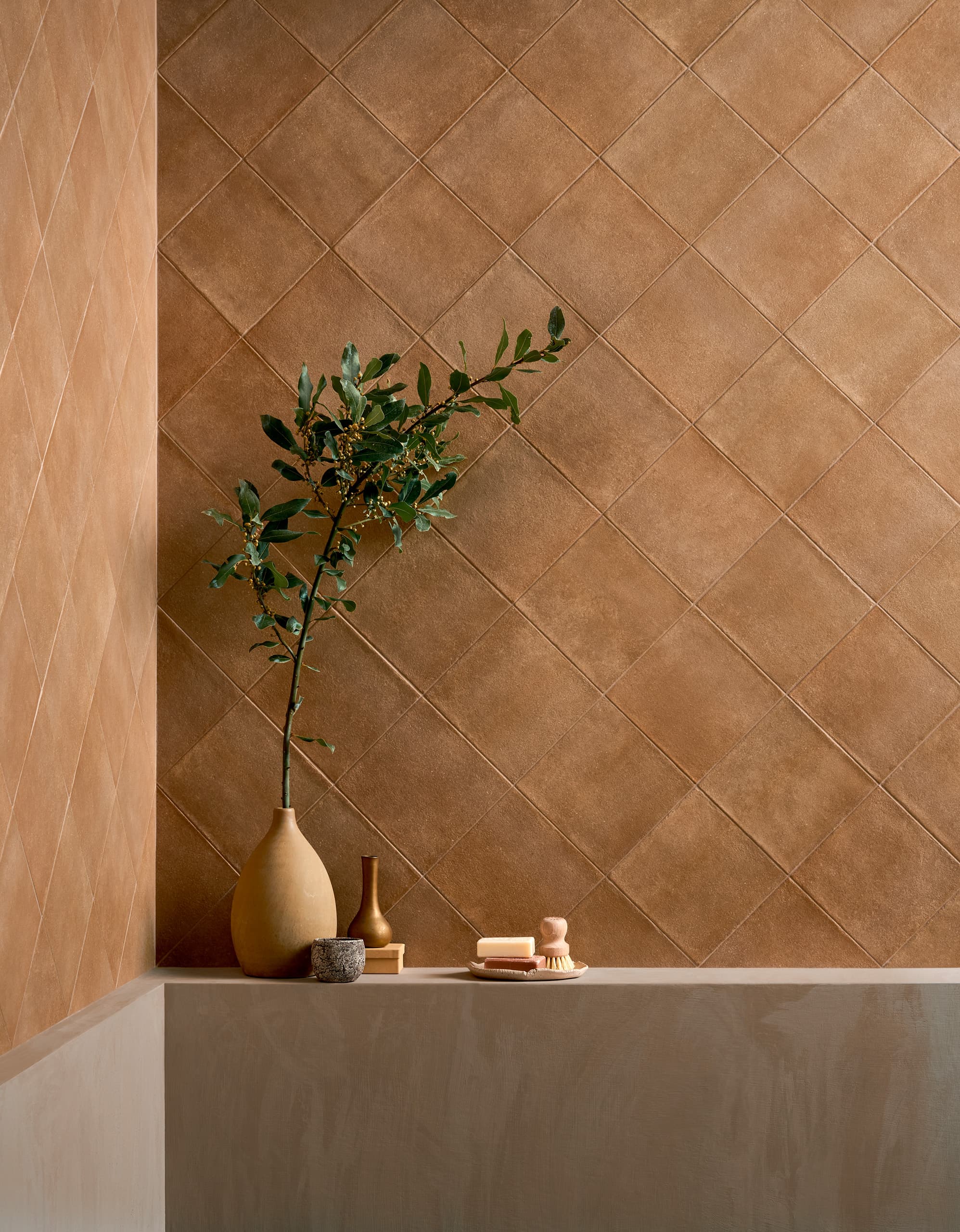 Pieza de porcelanatto CCU Terracreta Chamotte 20 x 20 cm