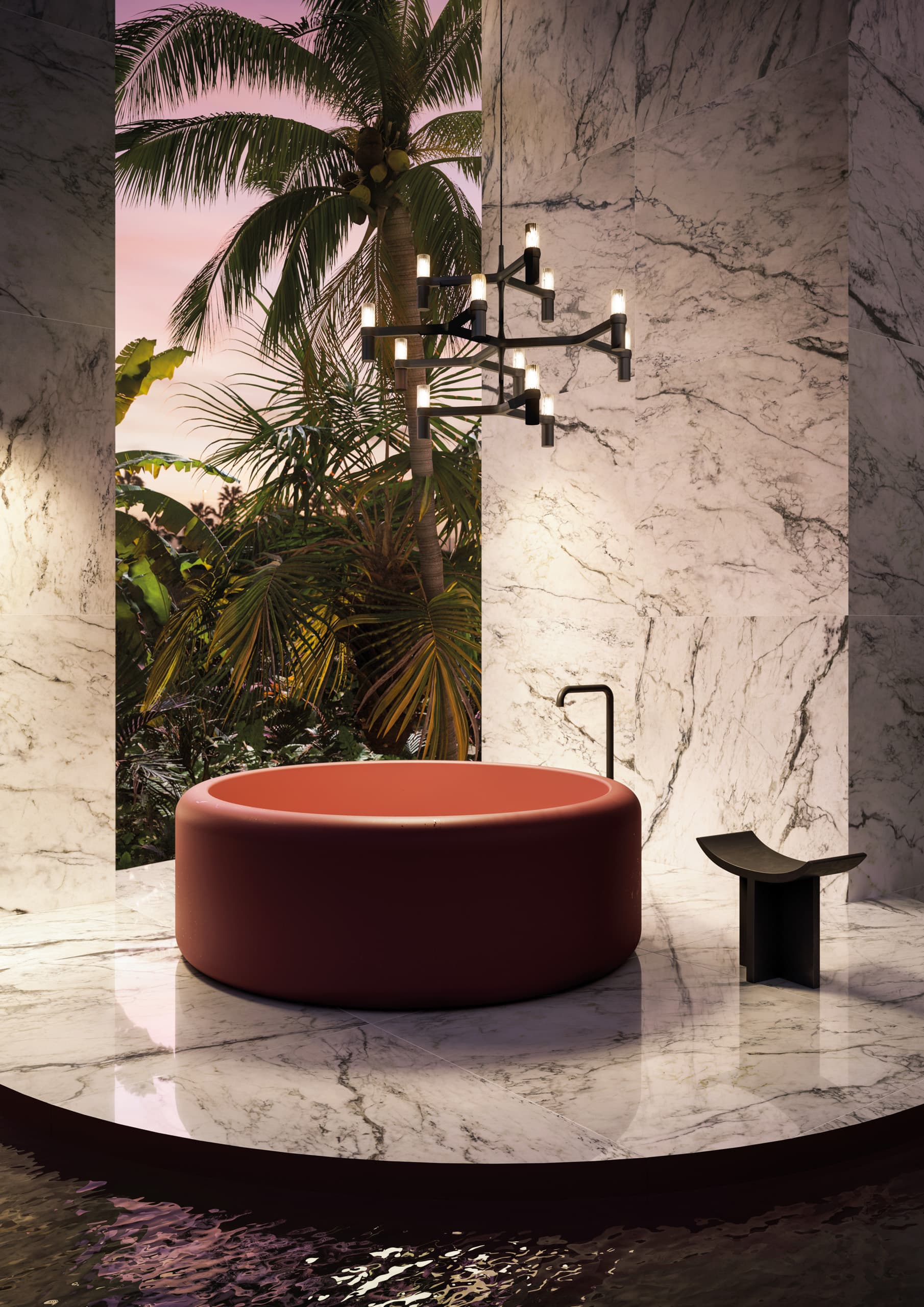 Porcelanatto CCU Dream Pure Breccia Capraia efecto mármol blanco