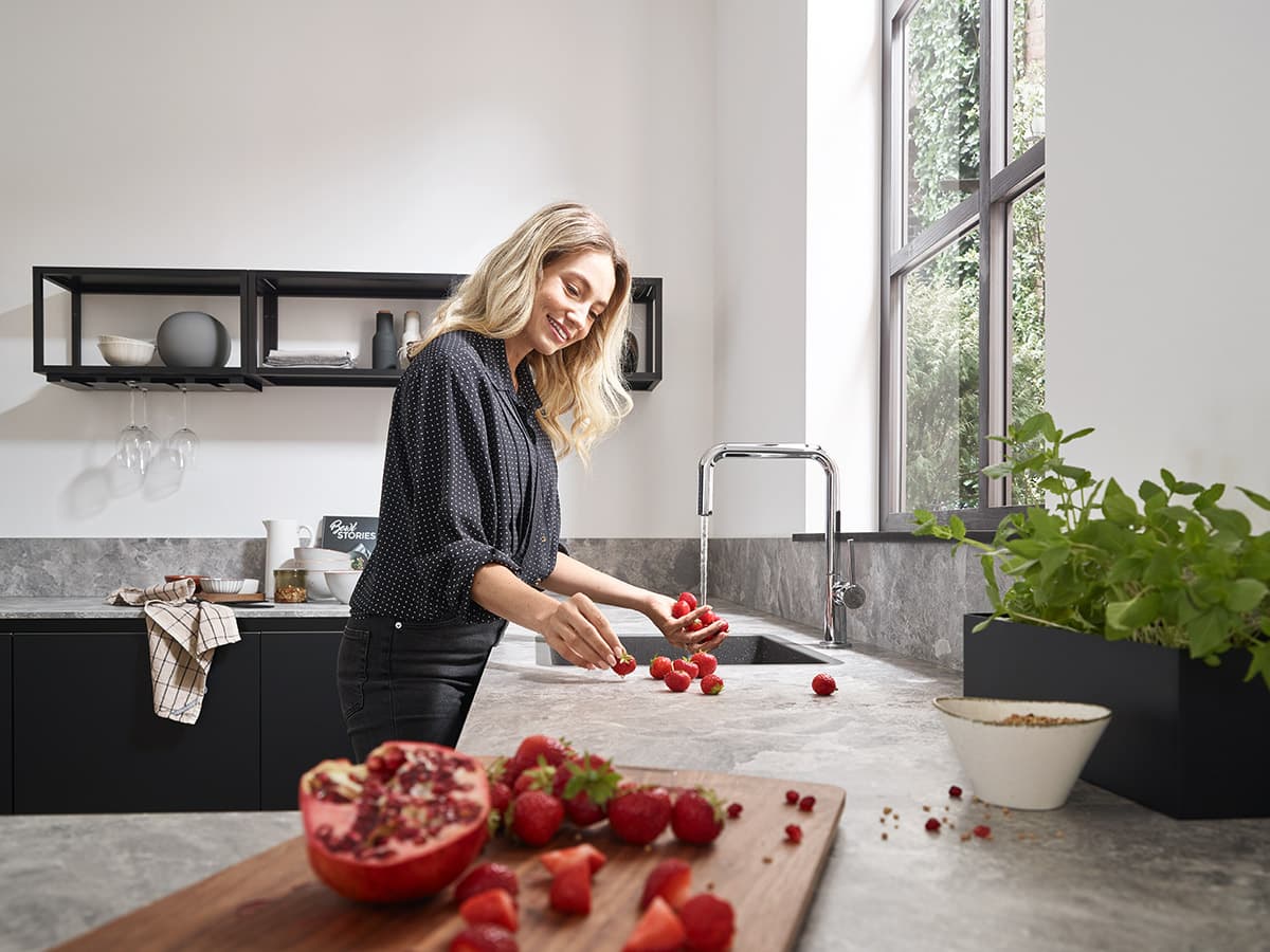 Grifería de cocina hansgrohe Talis M54 con caño en forma de U