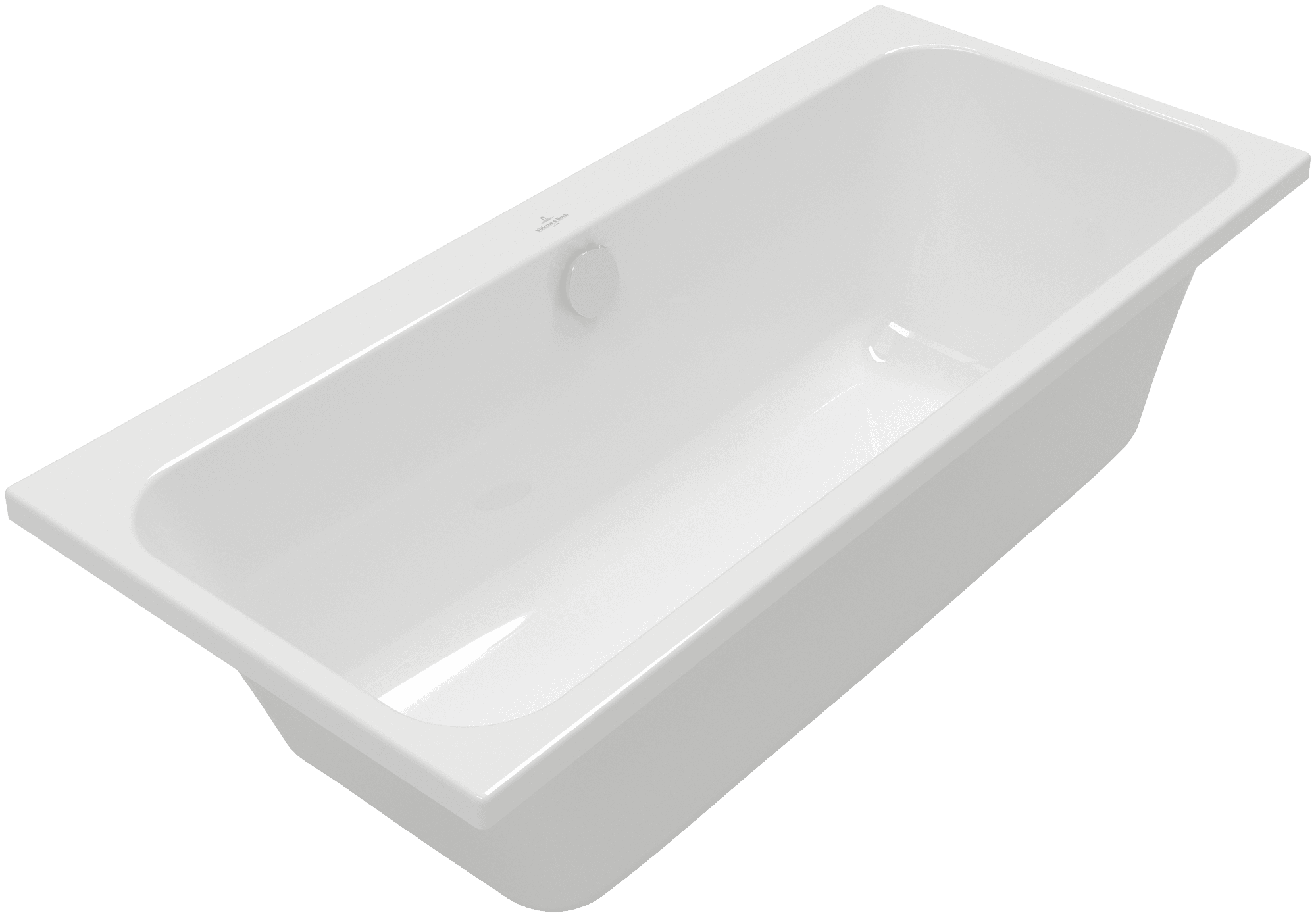 Vista lateral de la tina rectangular Architectura de Villeroy & Boch