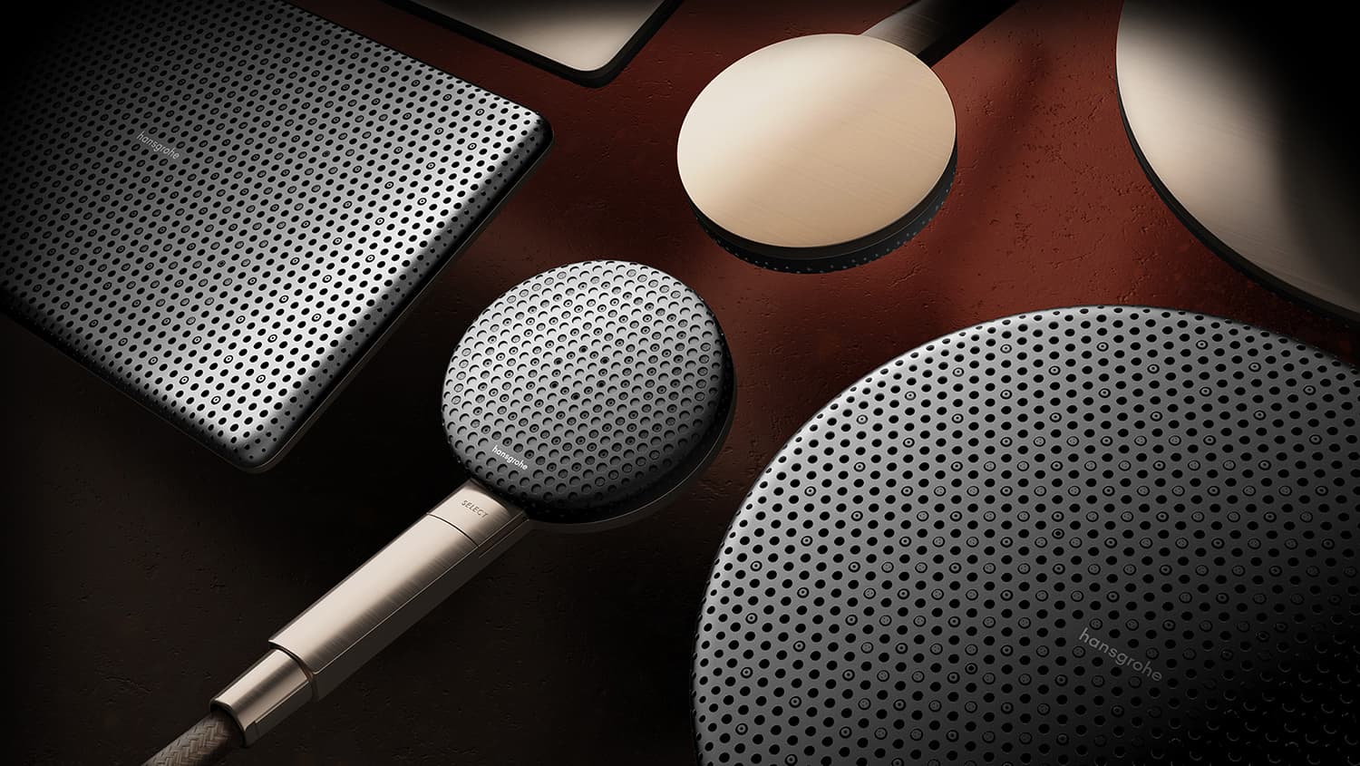 Ducha Raindance Alive de hansgrohe con elegante efecto reticular «mesh»