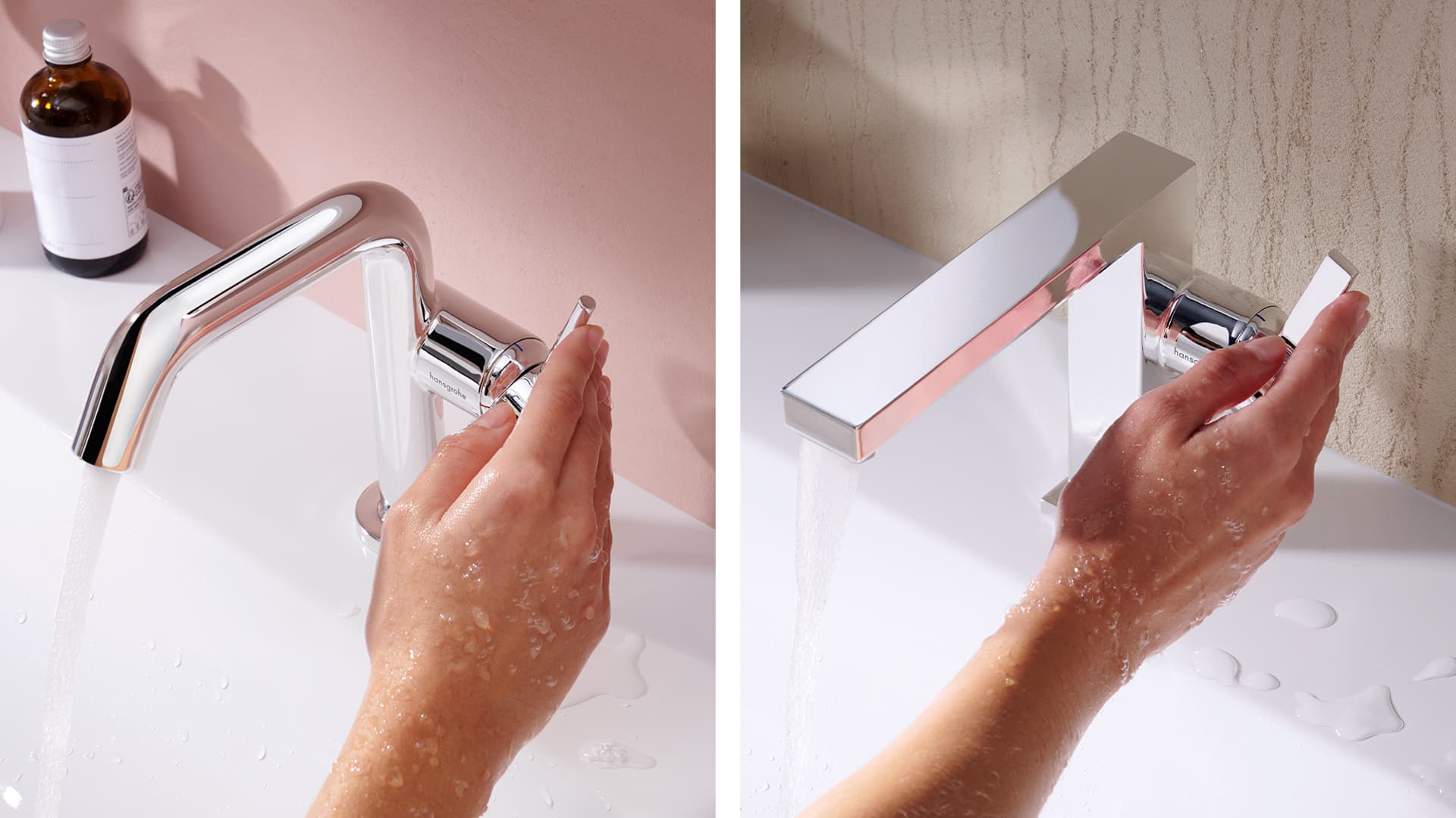 Griferías hansgrohe Tecturis en sus dos variantes de diseño S y E