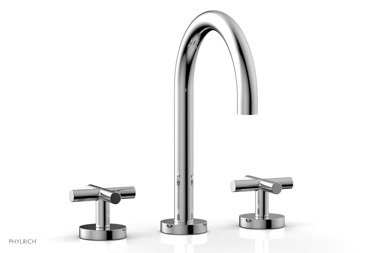 Llave de lavabo Phylrich Transition 120-01 con manijas de cruz