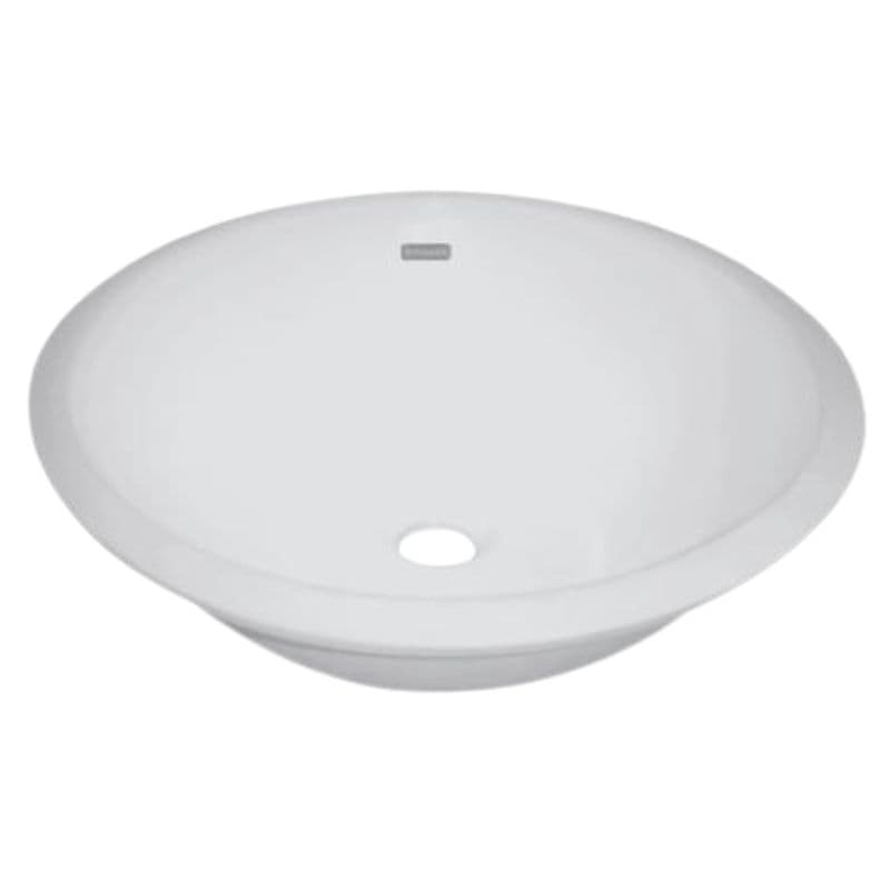 Lavabo redondo de bajo cubierta SOLETTA de Stanza en cerámica blanca