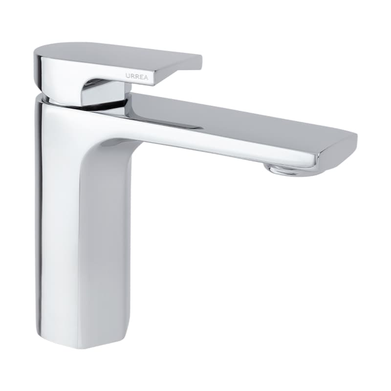 Monomando corto para lavabo URREA JYM 9439JM en acabado cromo