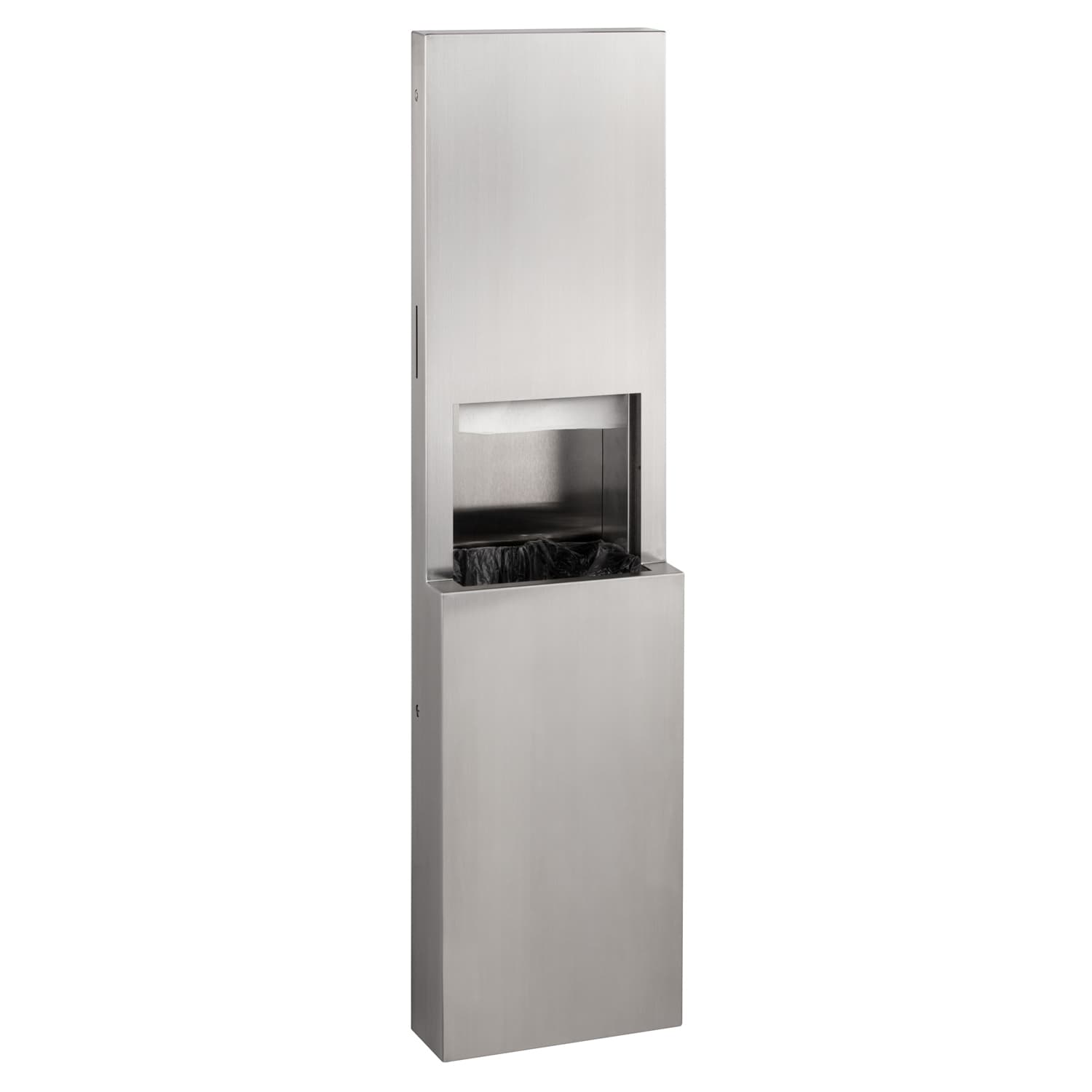 Bobrick B-9944 despachador de papel toalla y papelera semiempotrado Fino Collection