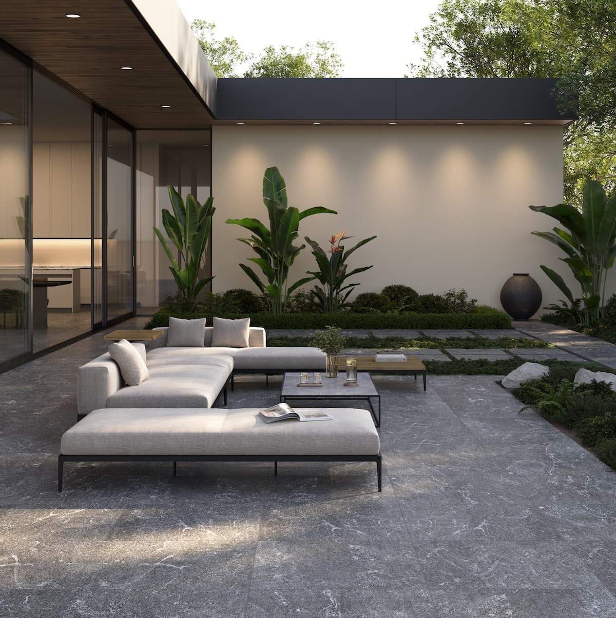 Exterior con piso Britton Paver de Cesantoni