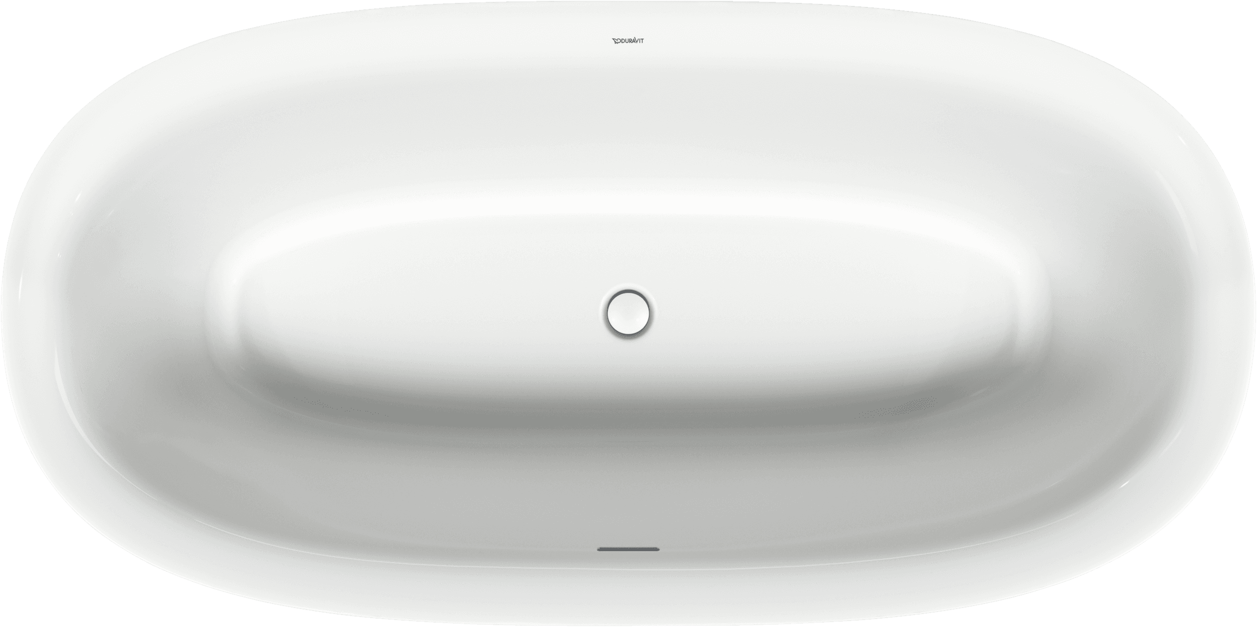 Tina exenta ovalada White Tulip de Duravit en acrÃlico blanco