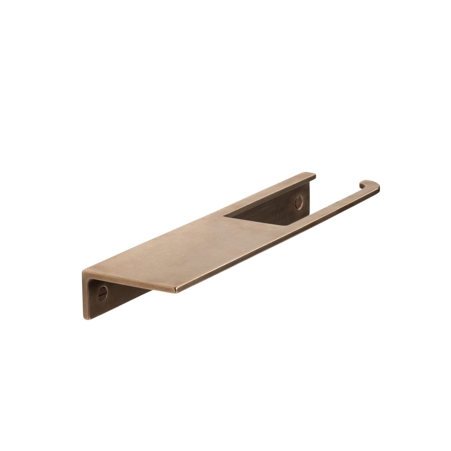 Portarrollos de papel higienico Rocky Mountain Hardware Detour en acabado Silicon Bronze Brushed