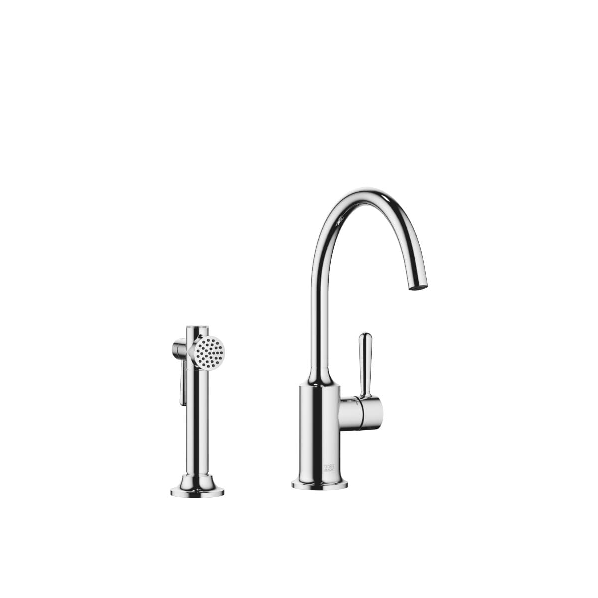 Monomando de cocina Dornbracht VAIA con rociador extraÃble en acabado cromo
