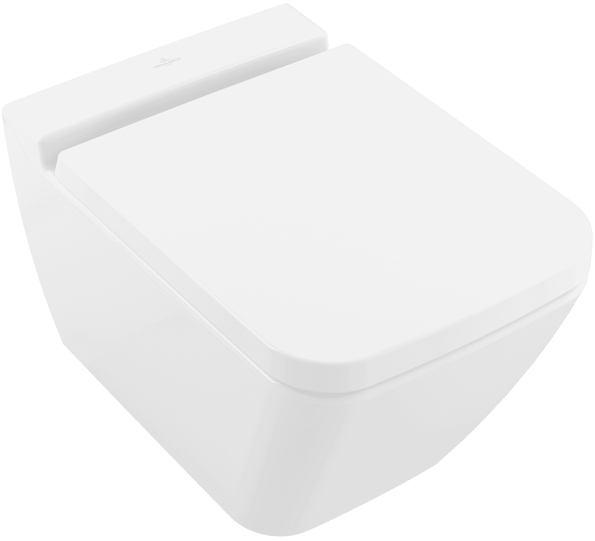 Inodoro suspendido Villeroy & Boch Finion con asiento en blanco Alpin